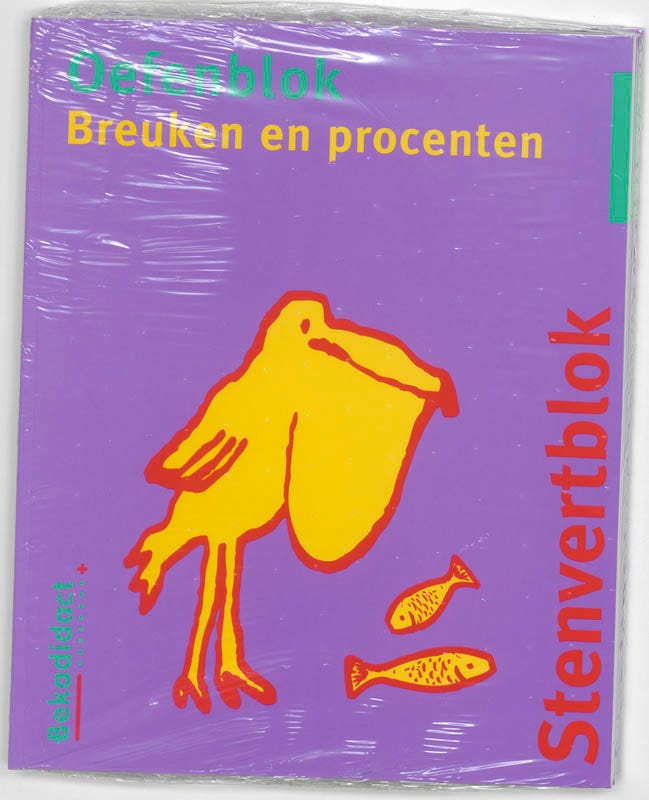 Stenvert oefenblok Breuken en procenten Groep 7/8 5 ex