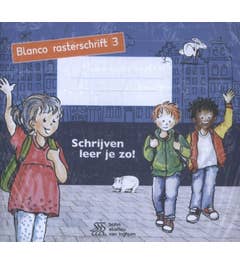 Schrijven leer je zo! Blanco rasterschrift 3 - set a 5 stuks