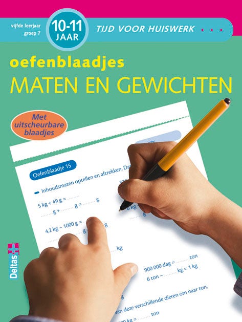 Oefenblaadjes - maten en gewichten - groep 7