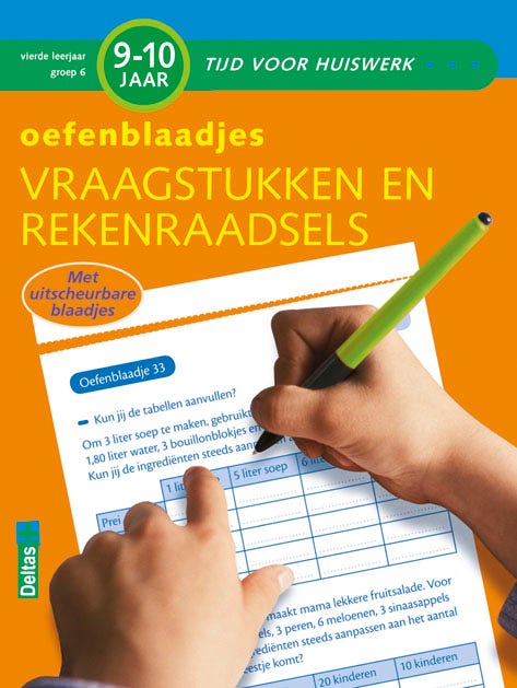 Oefenblaadjes - vraagstukken en rekenraadsels - groep 6