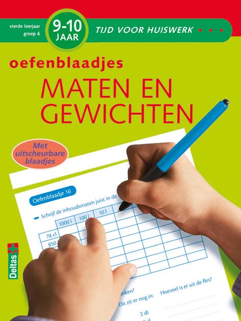 Tijd voor huiswerk - Oefenblaadjes maten en gewichten (9-10 j.)