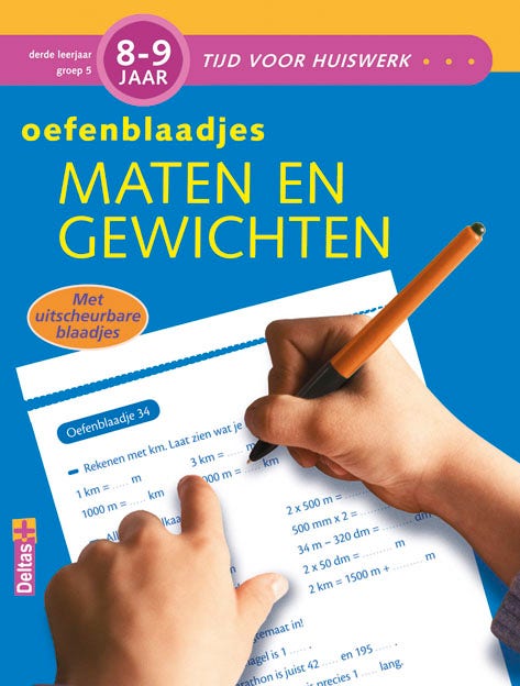 Oefenblaadjes - maten en gewichten - groep 5