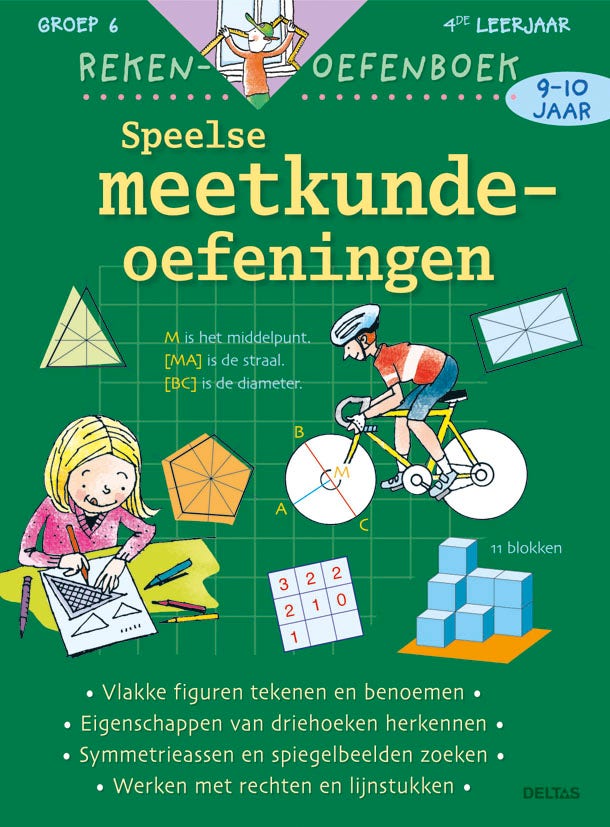 Reken-oefenboek 26 - Speelse meetkundeoefeningen (9-10 j.)