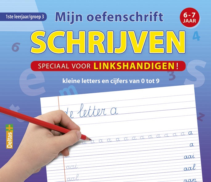 Mijn oefenschrift schrijven voor linkshandigen - groep 3