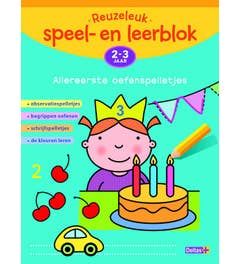 Reuzeleuk speel- en leerblok - Allereerste oefenspelletjes - (2-3 jr.)