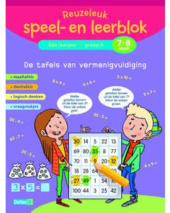 Speel- en leerblok - De tafels van vermenigvuldiging - groep 4