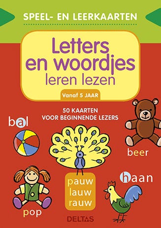 Letters en woordjes leren lezen - speel- en leerkaarten