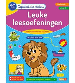 Oefenboek met stickers - Leuke leesoefeningen 6-7 jaar - 1ste leerjaar - groep 3
