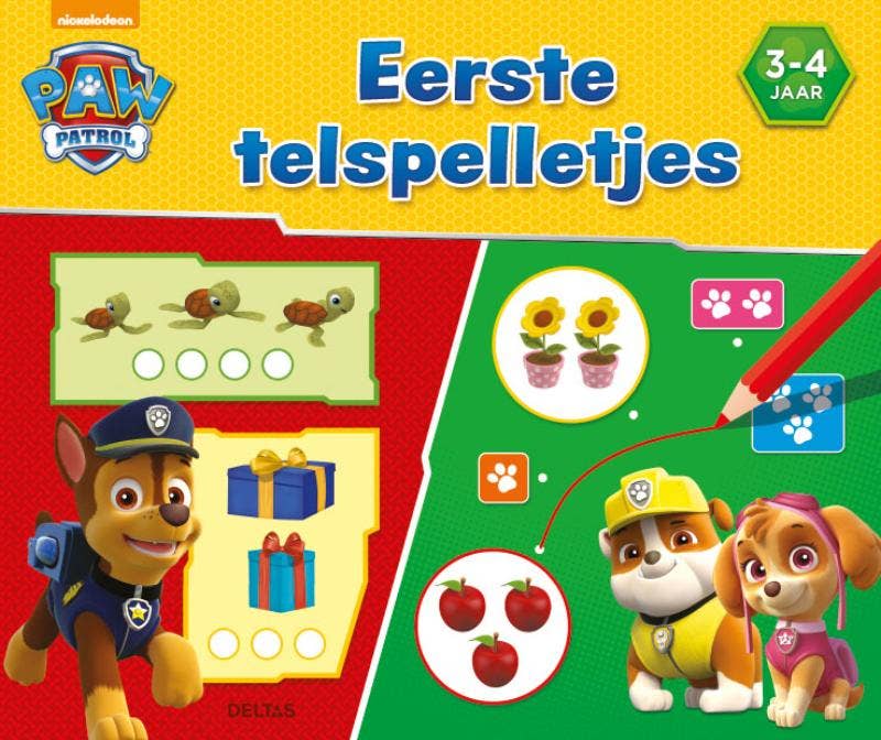 Paw Patrol eerste telspelletjes 3 - 4 jaar