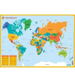 Educatieve onderleggers - De wereldkaart
