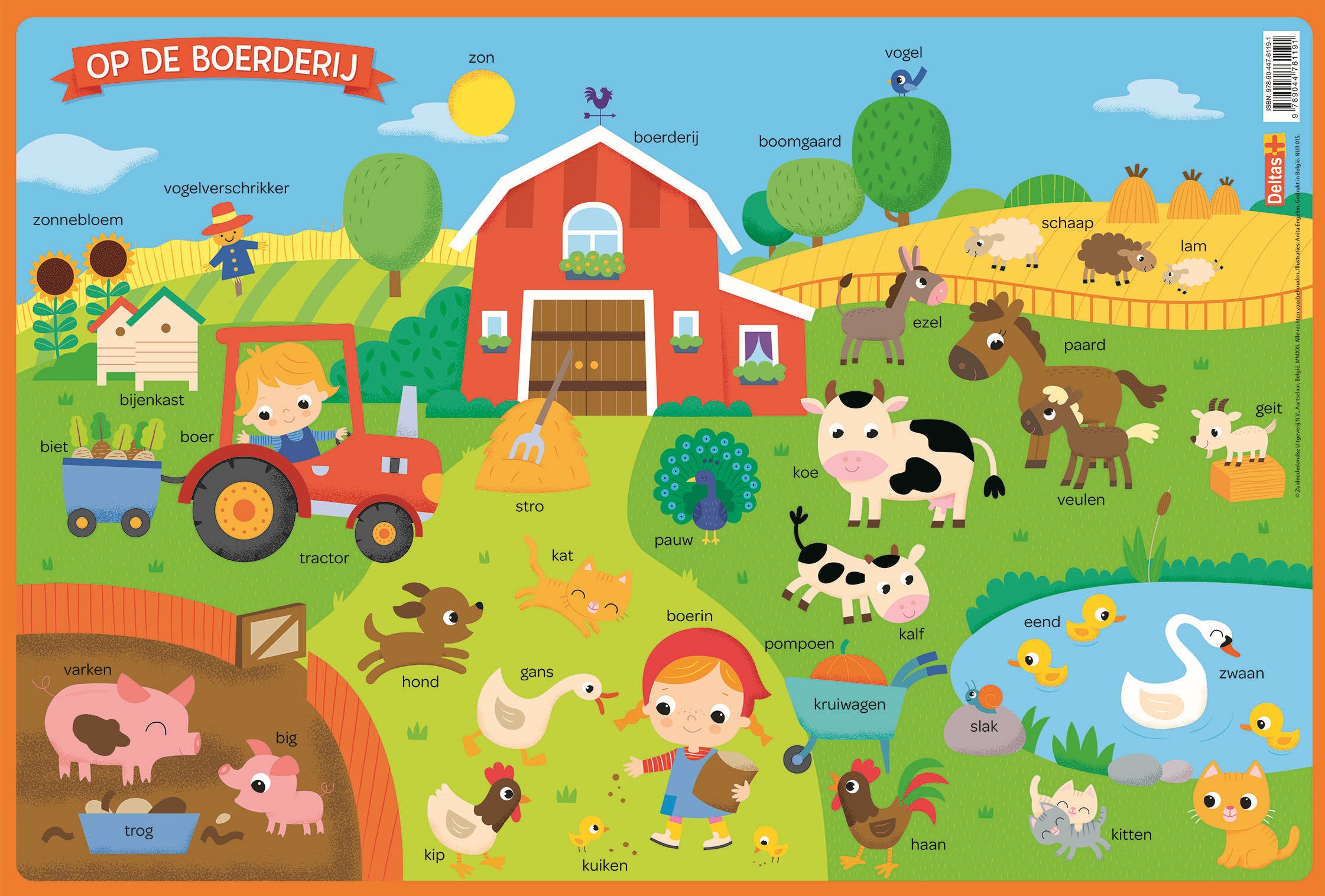 Educatieve onderleggers - Op de boerderij