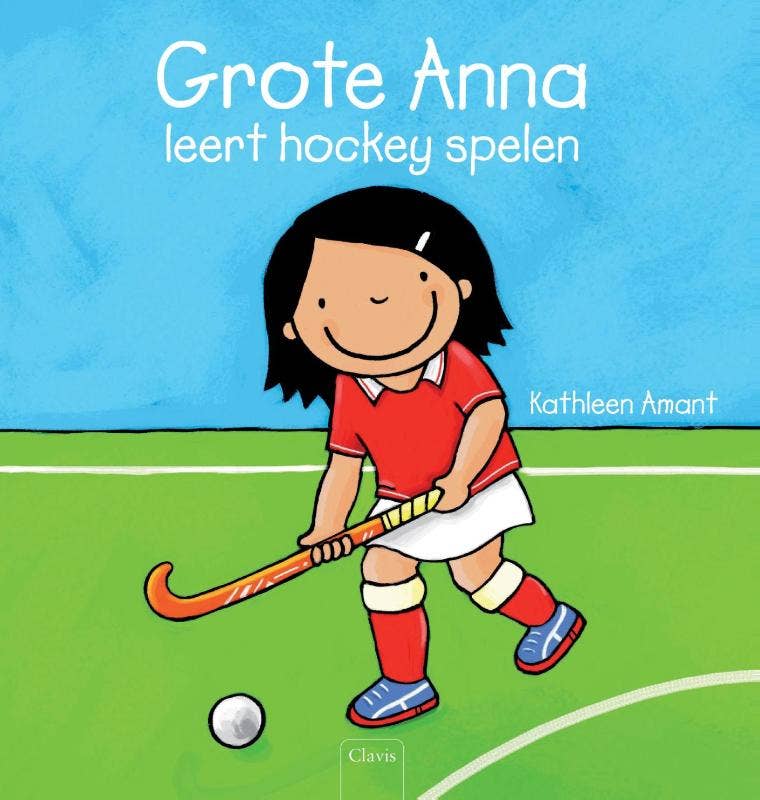 Grote Anna leert hockey spelen