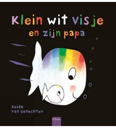 Klein wit visje en zijn papa