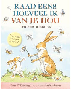 Stickerdoeboek Raad eens hoeveel ik van je hou