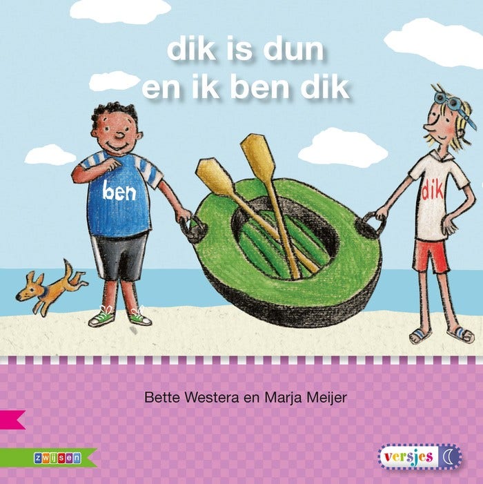 Veilig leren lezen - Dik is dun en ik ben dik AVI M3