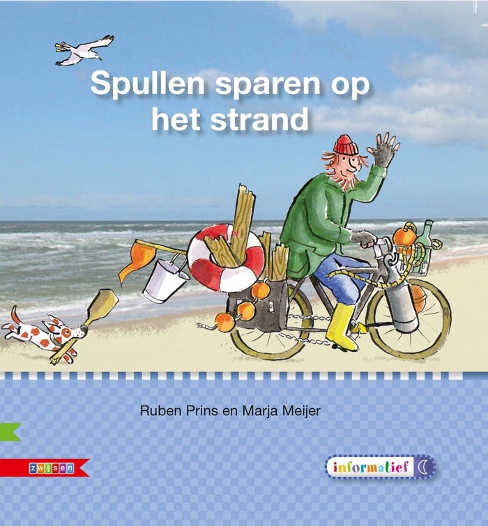 Veilig leren lezen - Spullen sparen op het strand AVI E3