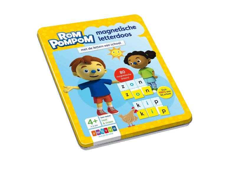 Rompompom - magnetische letterdoos