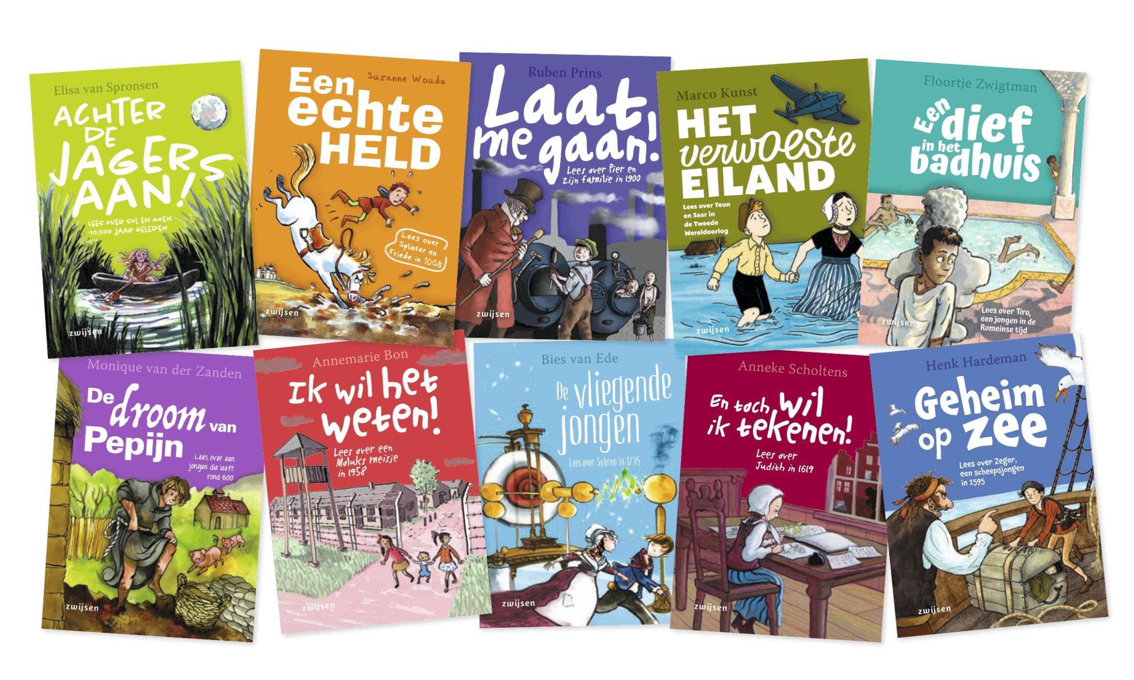 Duik in de tijd van - Pakket Duik in de tijd van (10 titels)