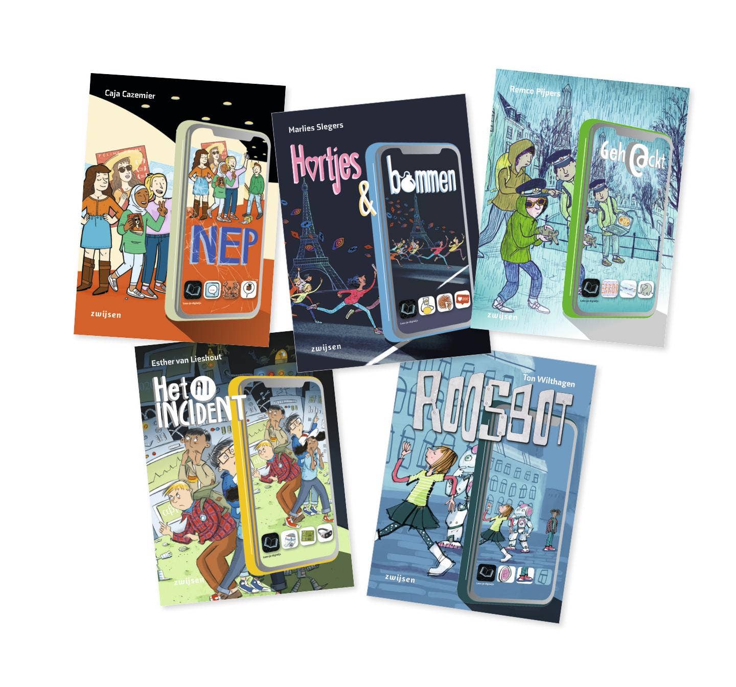 Lees je digiwijs - Pakket Lees je digiwijs groep 7-8 (5 titels)