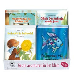 Display grote avonturen in het klein