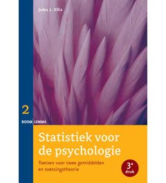 Statistiek voor de psychologie Deel 2 toetsen voor twee gemiddelden en toetsingstheorie