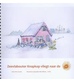 Zeevlabouter knapkop vliegt naar de zon