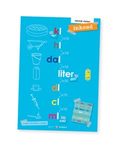 Poster metriek stelsel inhoudsmaten - Lesmaatje
