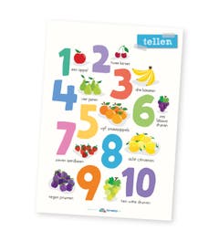 Poster kleuters - tellen