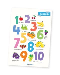 Poster kleuters - tellen