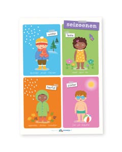 Poster kleuters - seizoenen