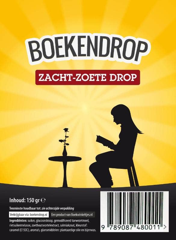 Boekendrop zoet; doos met 15 zakjes a 150 gram