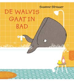 De walvis gaat in bad