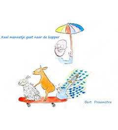 Kaal mannetje gaat naar de kapper