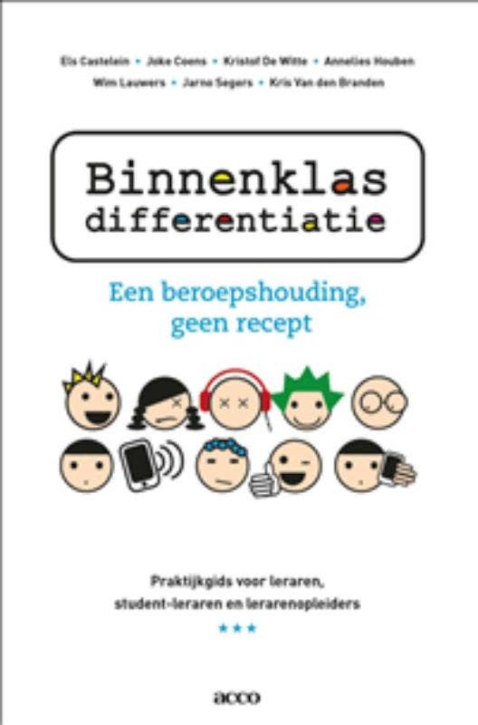 Binnenklasdifferentiatie; een beroepshouding; geen recept