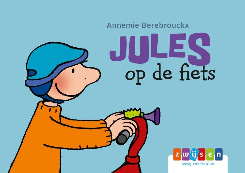 Jules kartonboekje - Jules op de fiets