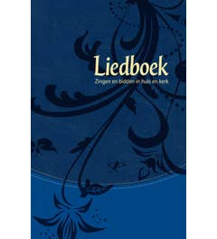 Liedboek - blauw kunstleer