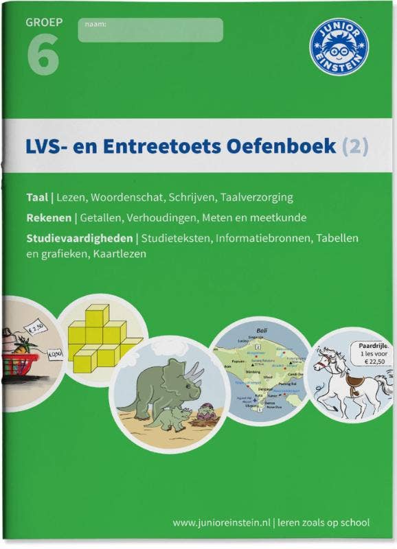 LVS- en entreetoets oefenboek (2) Deel 2 - Gemengde opgaven - Groep 6 opgaven voor rekenen