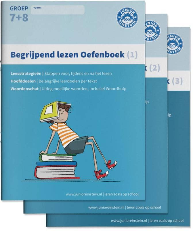 Begrijpend lezen Oefenboeken - Deel 1; 2 en 3 - Groep 7 en 8