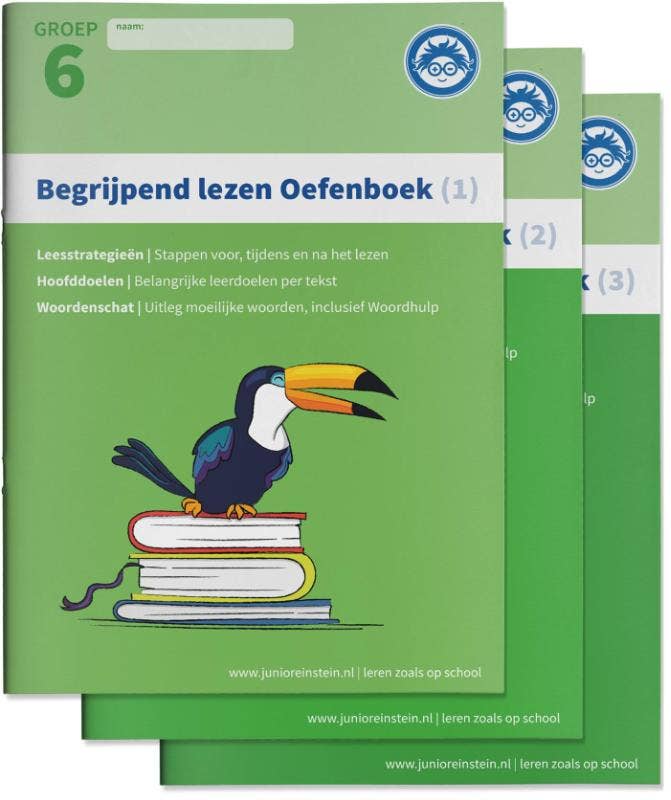 Begrijpend lezen Oefenboeken - Deel 1; 2 en 3 - Groep 6
