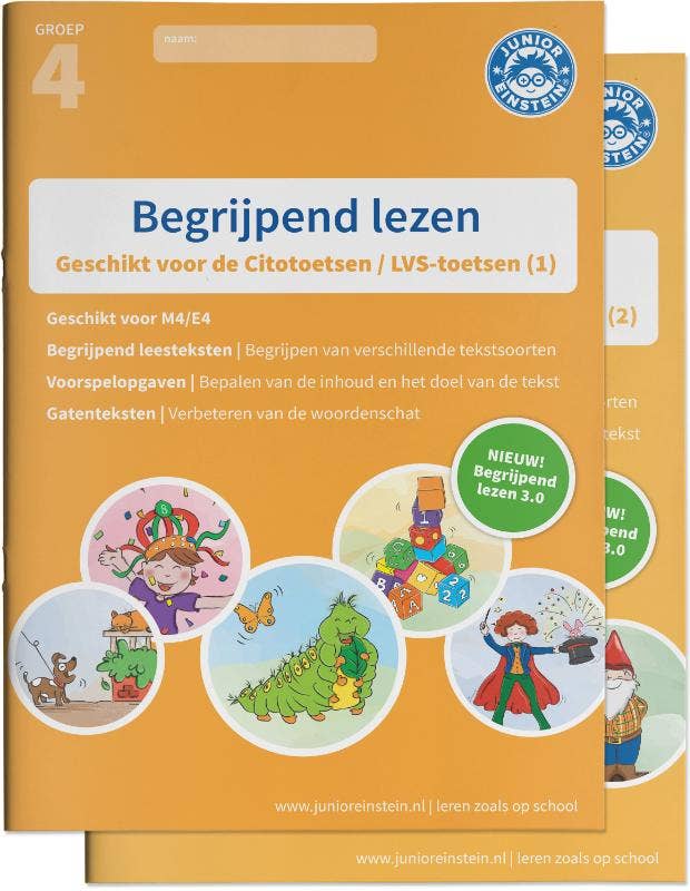Begrijpend lezen oefenboeken compleet Compleet pakket; delen 1 en 2