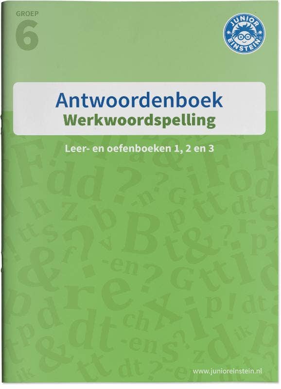 Junior Einstein - Werkwoordspelling Antwoordenboek - Groep 6