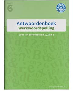 Junior Einstein - Werkwoordspelling Antwoordenboek - Groep 6