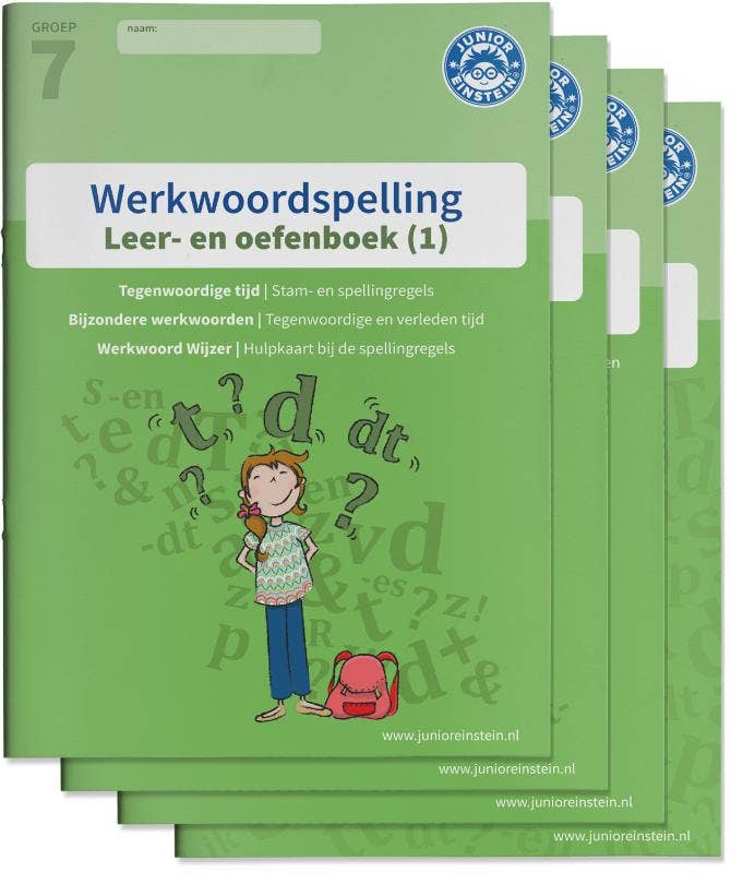 Werkwoordspelling Leer- en oefenboek - Deel 1; 2 en 3 - Groep 7