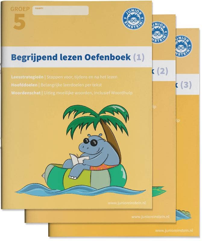 Begrijpend lezen Oefenboeken - Deel 1; 2 en 3 - Groep 5