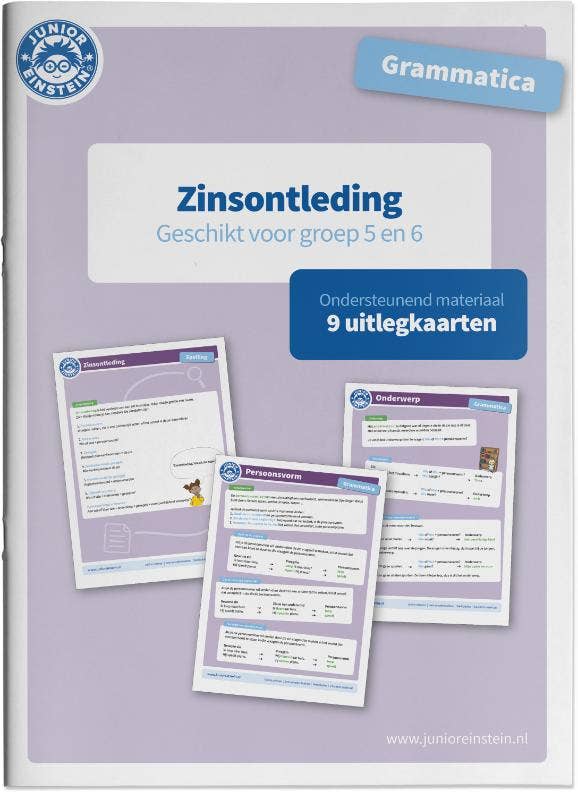 Grammatica Ondersteunend materiaal Zinsontleding groep 5 en 6