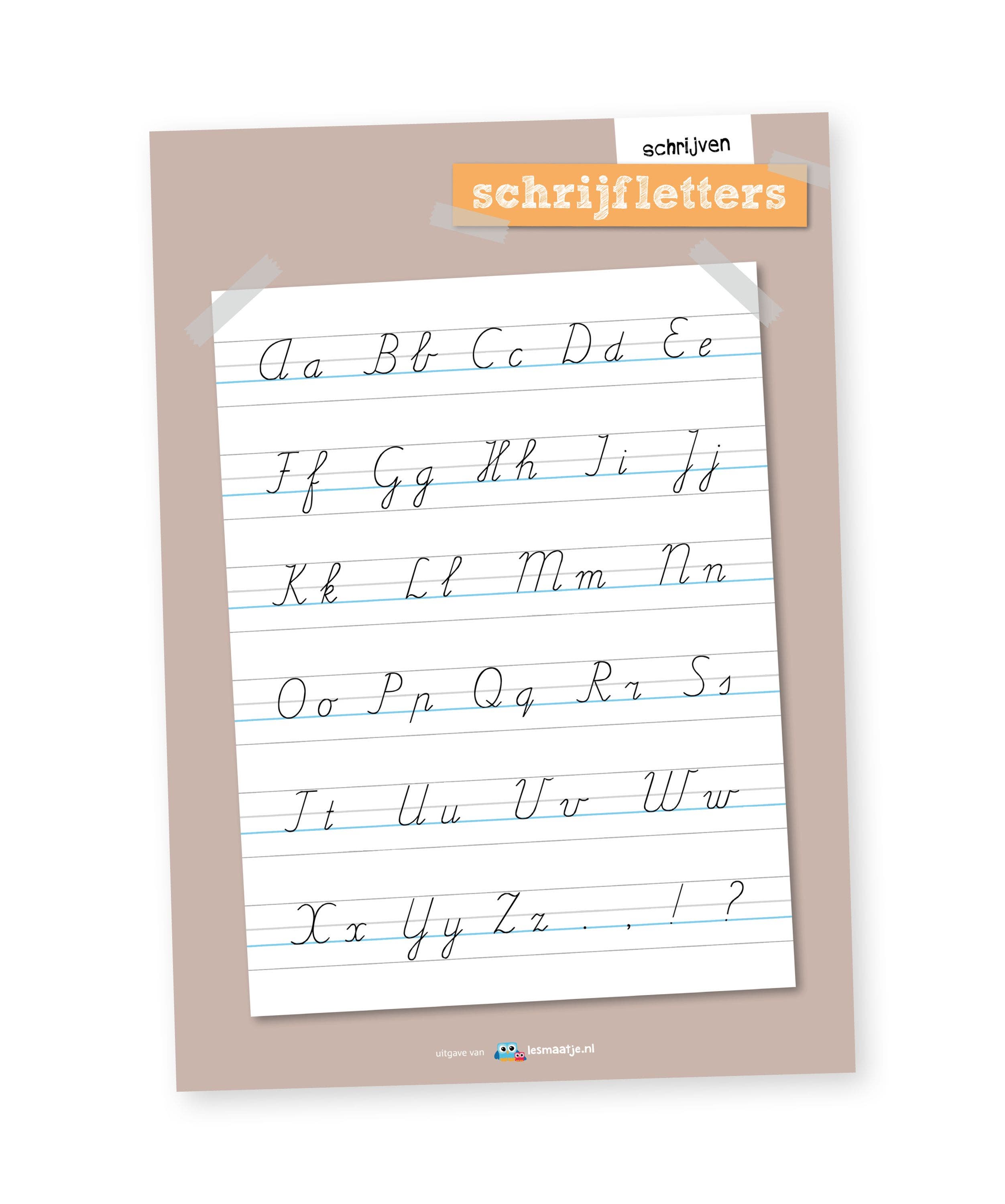 Poster taal - schrijfletters