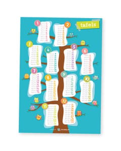 Poster rekenen tafels - Lesmaatje