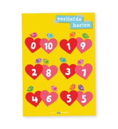 Poster rekenen middenbouw verliefde harten - Lesmaatje