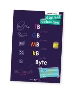 Poster metriek stelsel digitaal geheugen - Lesmaatje