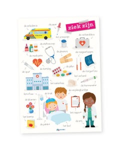 Poster Ziek zijn - Lesmaatje